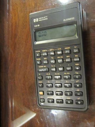 Vintage Hewlett Packard 10b Business Financial Calculator 1987