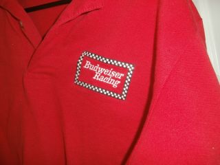 Vintage Red Sport Polo Shirts Men 