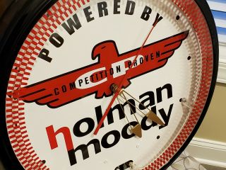 Holman Moody 20 " Neon Clock Ford Sohc 427 Boss 429 Mustang 428 Cobra Jet