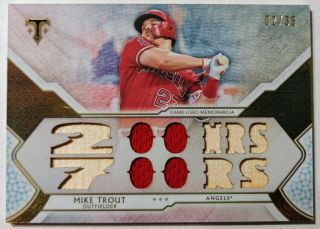 2018 Topps Triple Threads Mike Trout /36 " 200 Hrs 700 Rs " Angels