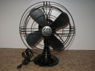 Antique Ge 12 " Oscillating Electric Fan Cat.  49x929 - -