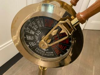 42” Antique Nautical Brass Ship Telegraph Vintage Marine Collectible Engine Room