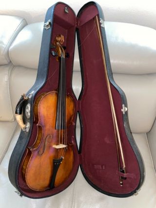 Gorgeous Patina Antique Antonius Stradivarius Violin Made In Germany -