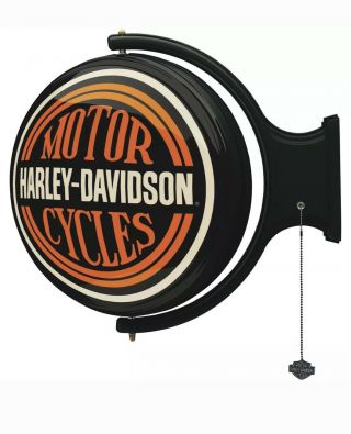 Harley - Davidson Motorcycles Bar & Shield Rotating Pub Light Bar Man Cave Gift