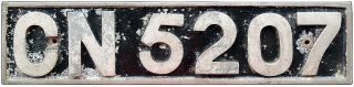 1950 Series Ceylon License Plate (jimmy 