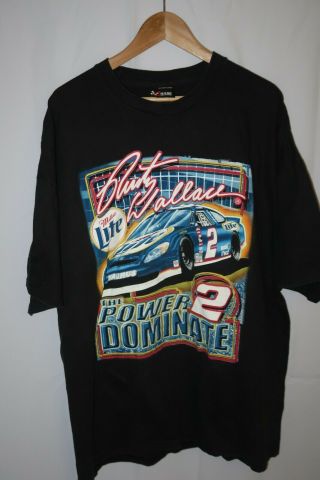 Vintage Rusty Wallace Nascar Double Sided 90 