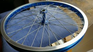 Ukai Speedline Shiny Side Old School Blue 20 " Bmx Wheel Rim - Kuwahara