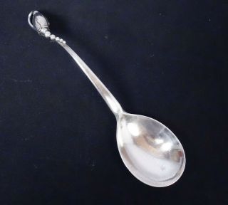 Vintage Georg Jensen Alphonse La Paglia Sterling Silver Blossom 84 Serving Spoon