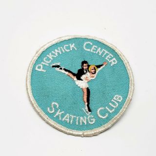 Vintage Pickwick Center Skating Club Member Award Souvenir Patch