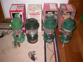 4 Vintage Coleman Lanterns In Boxes