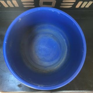 Mid Century Modern Vintage Gainey Ceramic Pottery Planter Pot Matte Blue AC - 10 3
