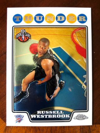 2008 - 09 Russell Westbrook Topps Chrome Rc 184