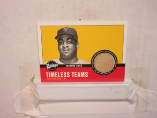 2001 Tommie Agee Upper Deck Vintage Timeless Teams Gu Bat 1969 York Mets