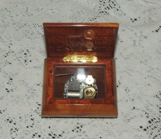 Vintage Made in Italy Music Box with Floral Inlay Near - Sankyo Japan Music 3