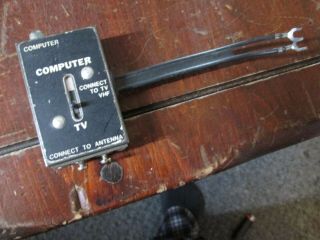 Vintage Computer / Game To Tv Antenna Vhf Switch Switcher Adapter (c)