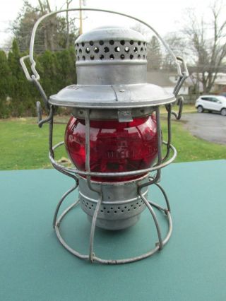 Southern Railway Railroad Lantern Red Cast Globe