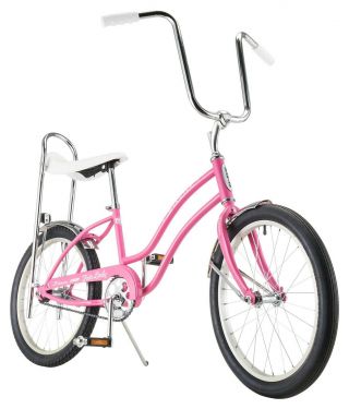Classic Schwinn Pink Stingray 2020 Retro Fair Lady Bike.  Banana Seat Box
