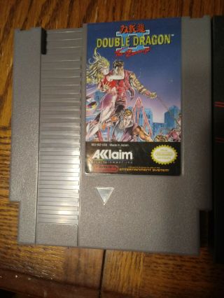 Double Dragon Ii 2 Revenge Nintendo Nes Vintage Classic Authentic