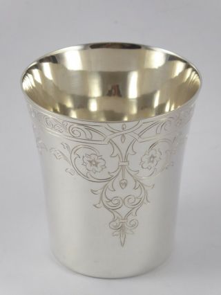 Smart Charles Ii Style Solid Sterling Silver Beaker Cup C S Green 1969 104 G