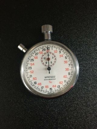 Vintage Swiss Made Wakmann 1/10 Shock Resistant Stop Watch