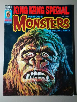 Famous Monsters Of Filmland 132 1977 King Kong Special Vintage