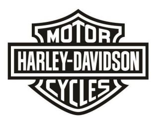 Harley - Davidson 12 Gloss Black Vinyl Decals For Trailer Truck Suv 22x28 Freeship