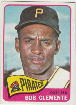 1965 Topps Baseball Card 160 Bob Roberto Clemente Pittsburgh Pirates - Ex - Exmt