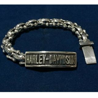 8.  5 " Very Cool Harley Davidson Sterling Silver 925 Motorcycle Hd Bracelet 75 G