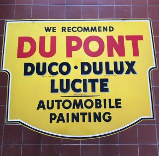 Dupont Duco - Dulux Lucite Metal Sign