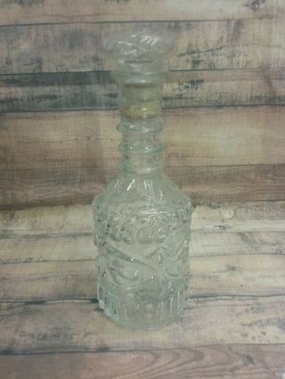 Vintage Jim Beam Clear Glass Liquor Decanter Bottle Ky Drb - 230 119 4 68