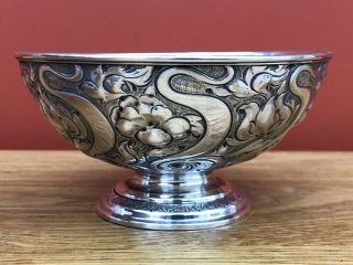 Lovely Art Nouveau Solid Silver Bowl Sheffield 1901,  James Dixon & Sons
