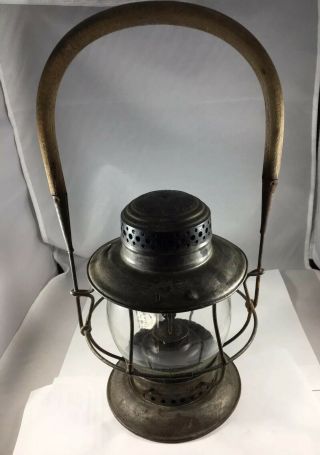 Antique T.  L.  Moore Railroad Lantern Pat.  June 19th 1906 Made Only In San Antoni