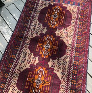 Handmade Afghan Kazakh Tribal & Geometric Accent Rug,  Rustic Colors,  4x6