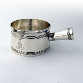 Arts And Crafts Sauce Pan International Sterling Silver 1940 Engraved Crest