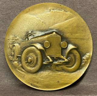 Lovely Automobile Club De Suisse Medal Bronze Medal 1924 Huguenin