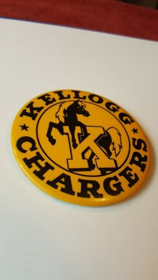 Vintage Kellogg High School (Little Canada MN) Pinback Button 2