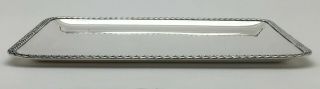 French 950 Solid Sterling Silver Business Calling Card Jewelry Stick Pin Tray 2