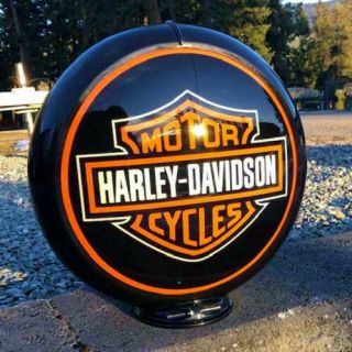 Harley Davidson Globe For Gas Pump Or Lamp