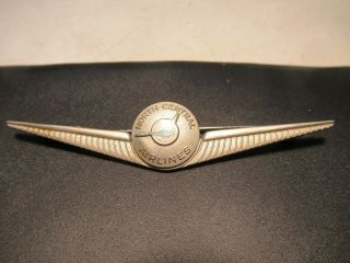 North Central Airlines Pilot Service Wings Hat Badge Uniform Award