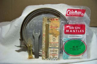 Vintage Coleman Lantern Safe With Generator,  Mantles,  Wrench And Wd40 For 200a