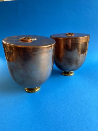 Fabulous Copper Bombe Or Jelly Moulds With Tinned Interiors Early 1920s