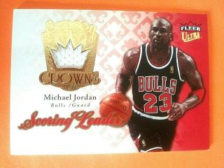 2007 - 08 Fleer Ultra Se Michael Jordan Season Crowns Jersey Sc22