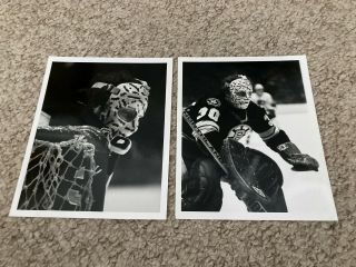 2 - Boston Bruins Goalie Gerry Cheevers 8 X 10 Vintage Mask Photo 