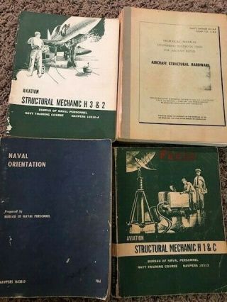 18 Vintage 50 ' s & 60 ' s Navy Instruction Manuals Aircraft Study Guides Instructor 2
