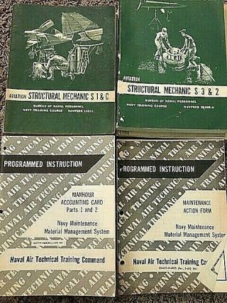 18 Vintage 50 ' s & 60 ' s Navy Instruction Manuals Aircraft Study Guides Instructor 3