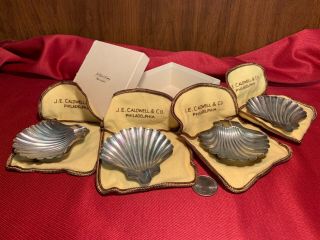 The Napier Company,  Sterling Silver,  4 Piece Individual Ashtray/nut Bowl Set