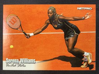 Serena Williams 2003 Netpro Glossy Rare Rookie Card G - 1 Rc (limited To 5000)