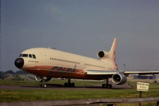 35mm Colour Slide of Court Line Lockheed L - 1011 TriStar G - BAAB in 1973 2