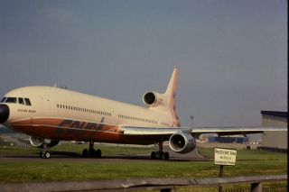 35mm Colour Slide of Court Line Lockheed L - 1011 TriStar G - BAAB in 1973 3