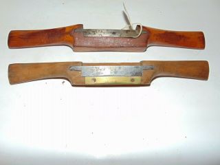 Vintage Pair (2) Wooden Spoke Shave